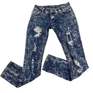 80’s Acid  Wash Distressed Jeans size 27